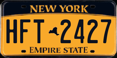NY license plate HFT2427