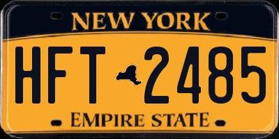 NY license plate HFT2485