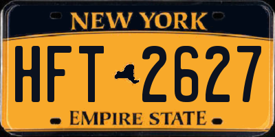 NY license plate HFT2627