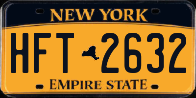 NY license plate HFT2632