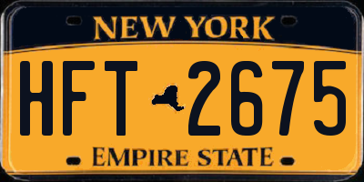 NY license plate HFT2675