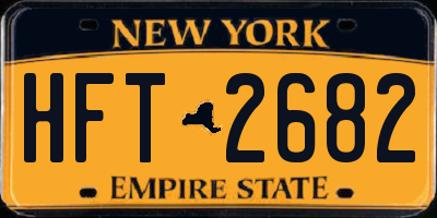 NY license plate HFT2682