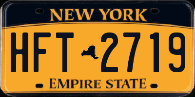 NY license plate HFT2719