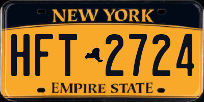 NY license plate HFT2724