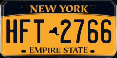 NY license plate HFT2766