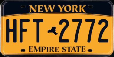 NY license plate HFT2772
