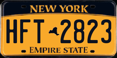 NY license plate HFT2823