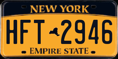 NY license plate HFT2946