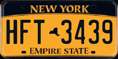 NY license plate HFT3439