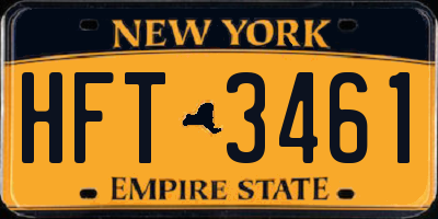 NY license plate HFT3461