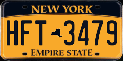 NY license plate HFT3479