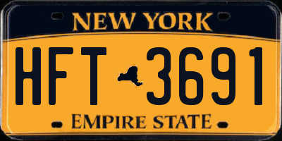 NY license plate HFT3691