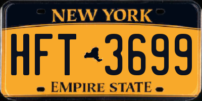 NY license plate HFT3699