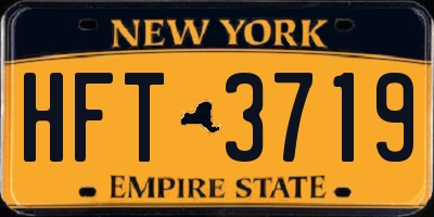 NY license plate HFT3719