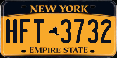 NY license plate HFT3732