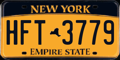 NY license plate HFT3779