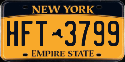 NY license plate HFT3799