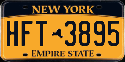 NY license plate HFT3895