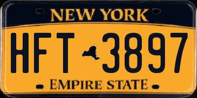 NY license plate HFT3897