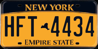 NY license plate HFT4434