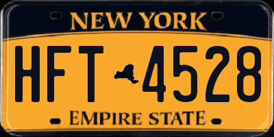 NY license plate HFT4528