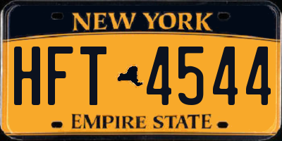 NY license plate HFT4544