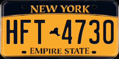 NY license plate HFT4730