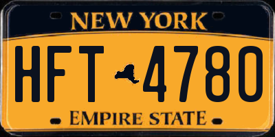 NY license plate HFT4780