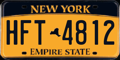 NY license plate HFT4812