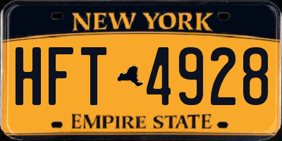 NY license plate HFT4928