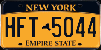 NY license plate HFT5044