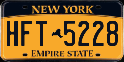 NY license plate HFT5228