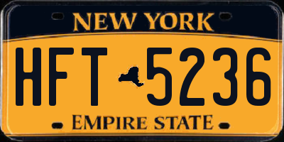 NY license plate HFT5236