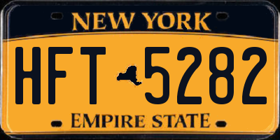 NY license plate HFT5282