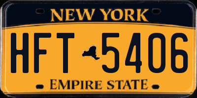 NY license plate HFT5406
