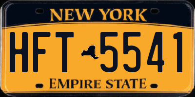 NY license plate HFT5541