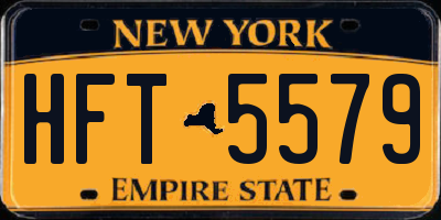 NY license plate HFT5579