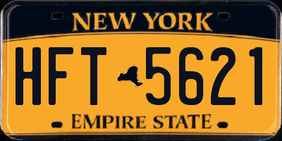 NY license plate HFT5621