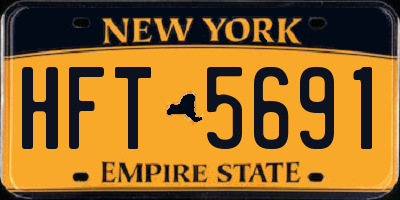 NY license plate HFT5691