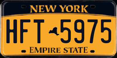 NY license plate HFT5975