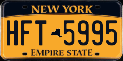 NY license plate HFT5995
