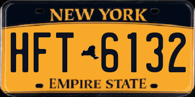 NY license plate HFT6132