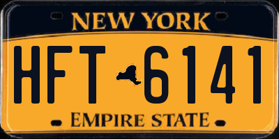 NY license plate HFT6141