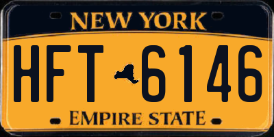 NY license plate HFT6146