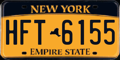 NY license plate HFT6155