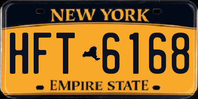 NY license plate HFT6168