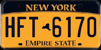 NY license plate HFT6170