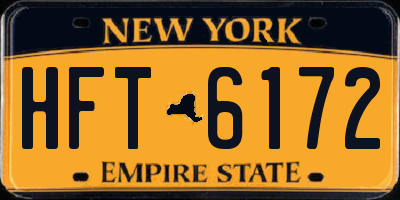 NY license plate HFT6172