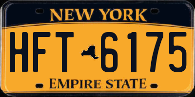 NY license plate HFT6175