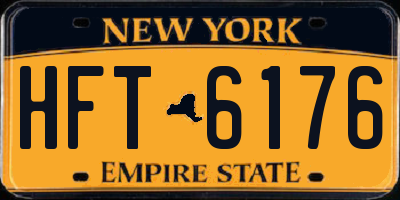 NY license plate HFT6176